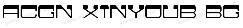 ACGN XinyouB BG Regular字体转换